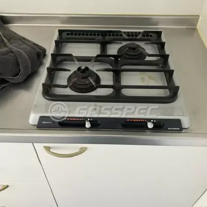 施工前のビルトインガスコンロ（C-SB202SH）