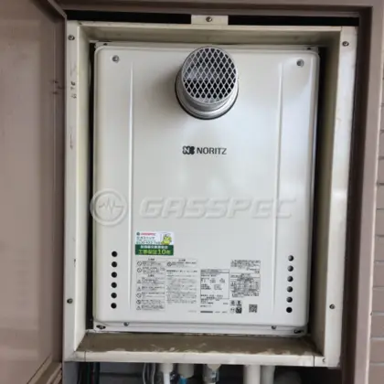 施工後の給湯器（ノーリツ GT-2060SAWX-T-1 BL）