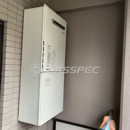 施工後の給湯器（リンナイ RUF-A2405AW(B)）