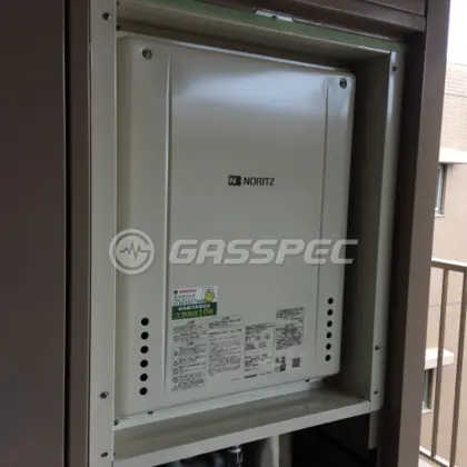 施工後の給湯器（ノーリツ GT-2460SAWX-H-1 BL）