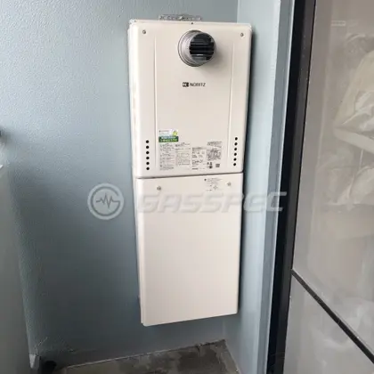 施工後の給湯器（ノーリツ GT-2460SAWX-T-1 BL）
