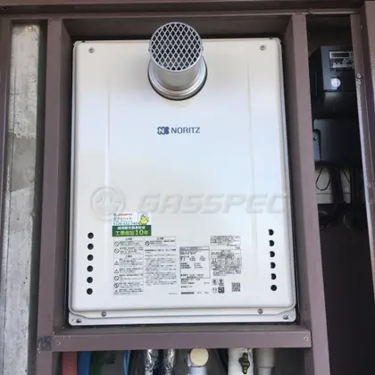 施工後の給湯器（ノーリツ GT-2460SAWX-T-1 BL）