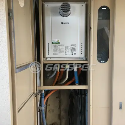 施工後の給湯器（ノーリツ GT-2060AWX-T-1 BL）