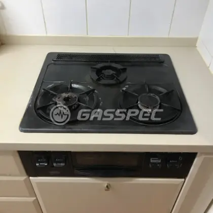 施工前のビルトインガスコンロ（DG3296NF）