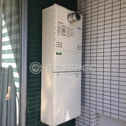 施工後の暖房熱源機（ノーリツ GTH-C2450AW3H-T-1 BL）