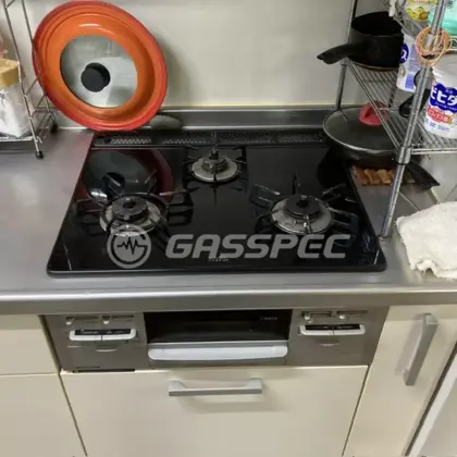 施工前のビルトインガスコンロ（R3G634A0L1V）