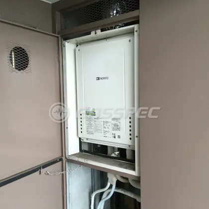 施工後の給湯器（ノーリツ GT-2460AWX-H-1 BL）