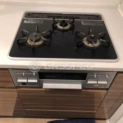 施工前のビルトインガスコンロ（TN57V60C）