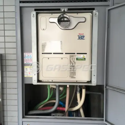 施工後の暖房熱源機（リンナイ RVD-A2400AT2-3(A)）