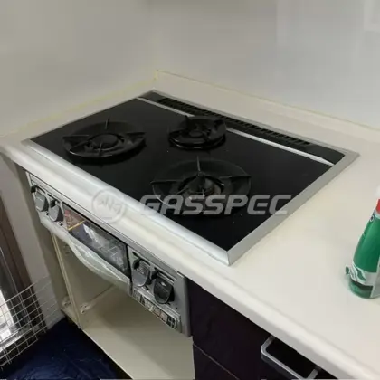 施工前のビルトインガスコンロ（BGC73-3PSG）