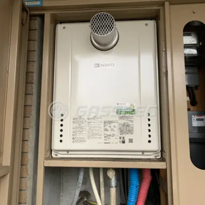 施工後の給湯器（ノーリツ GT-2460SAWX-T-1 BL）