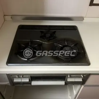 施工前のビルトインガスコンロ（RBG-31A8FS）