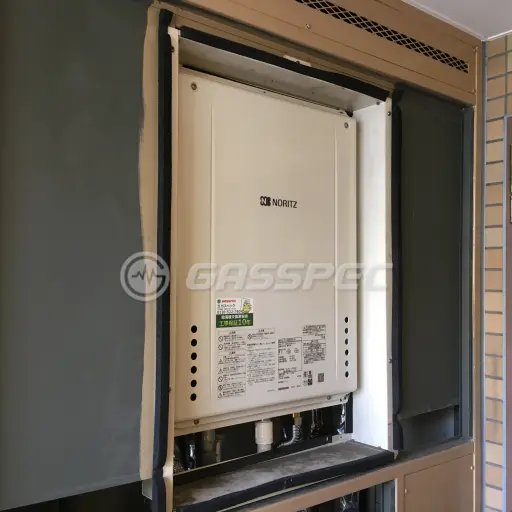 交換後の給湯器（ノーリツ GT-2460SAWX-H-1 BL）