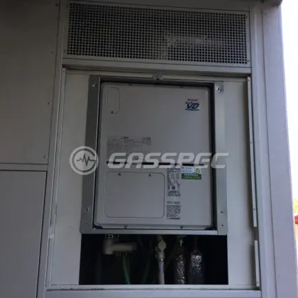 施工後の暖房熱源機（ノーリツ RVD-A2400SAU(A)）