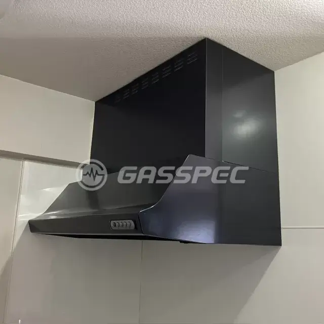 交換前のレンジフード（リンナイ BFR-3B-9037BK）