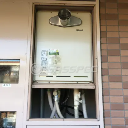施工後の給湯器（リンナイ RUF-A2405SAT-L(B)）