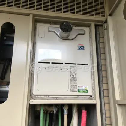 施工後の暖房熱源機（リンナイ RVD-A2400AT2-3(A)）