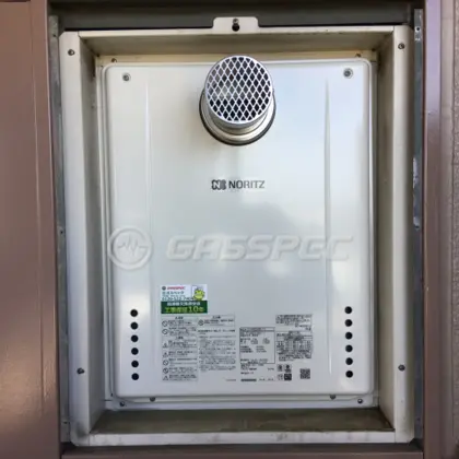 施工後の給湯器（ノーリツ GT-2460SAWX-T-1 BL）