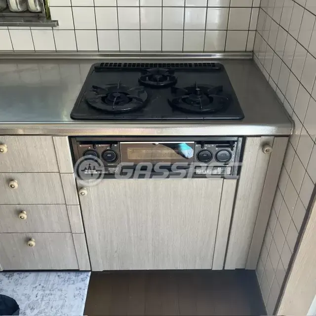 交換前のビルトインガスコンロ（リンナイ RSK-38W2FX）