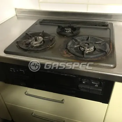 施工前のビルトインガスコンロ（HSG631BORFK）