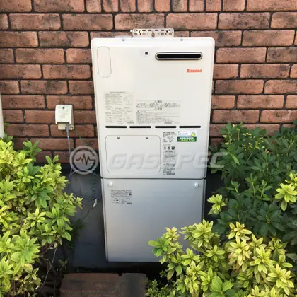 施工後の暖房熱源機（リンナイ RH-101W2-6(A)）