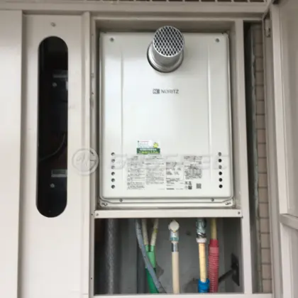 施工後の給湯器（ノーリツ GT-2460SAWX-T-1 BL）