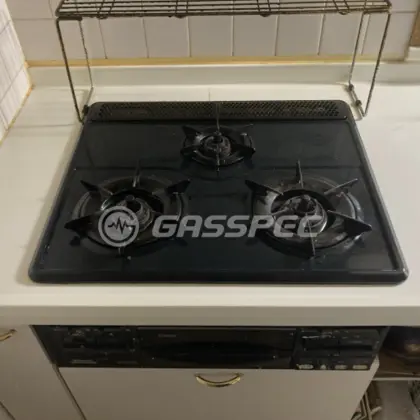 施工前のビルトインガスコンロ（RS38JH1R）