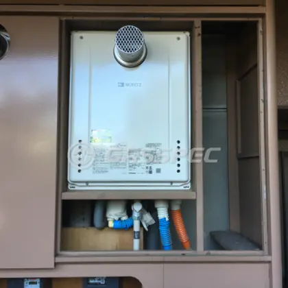 施工後の給湯器（ノーリツ GT-2460SAWX-T-1 BL）