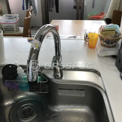 施工後の水栓・蛇口（LIXIL SF-HM451SYXU）