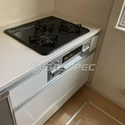 施工前のビルトインガスコンロ（T33V-60T）
