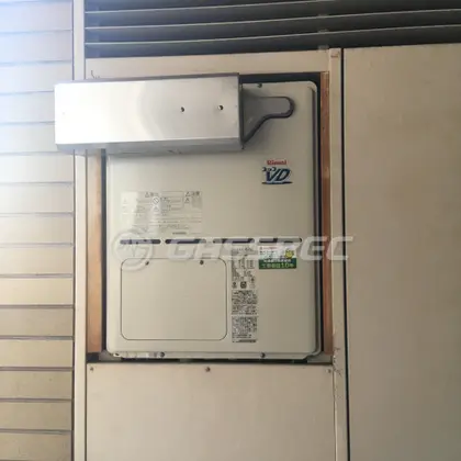 施工後の暖房熱源機（リンナイ RVD-A2400AA2-3(A)）