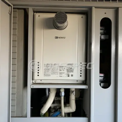 施工後の給湯器（ノーリツ GT-2460SAWX-T-1 BL）