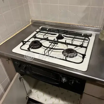 施工前のビルトインガスコンロ（DG3068NU）