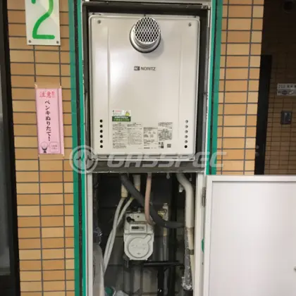 施工後の給湯器（ノーリツ GT-1660SAWX-T-1 BL）
