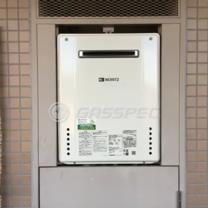 施工後の給湯器（ノーリツ GT-2460SAWX-1 BL）