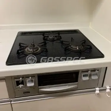 施工前のビルトインガスコンロ（DG32D1NR）