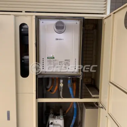 施工後の給湯器（ノーリツ GT-2060AWX-T-1 BL）