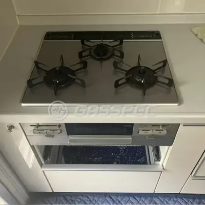 施工前のビルトインガスコンロ（RS31W20A30D）