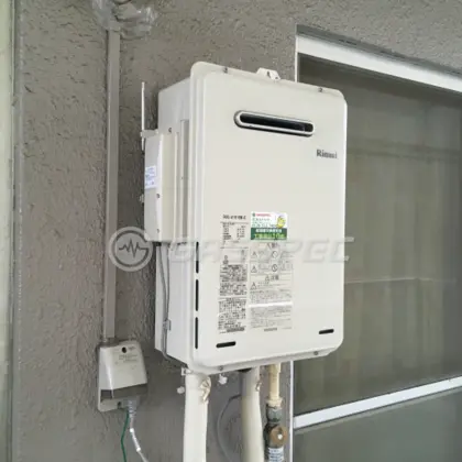施工後の給湯器（リンナイ RUX-A1616W-E）