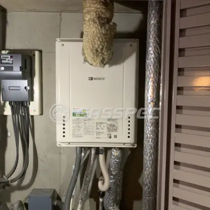 施工後の給湯器（ノーリツ GT-2460SAWX-T-1 BL）