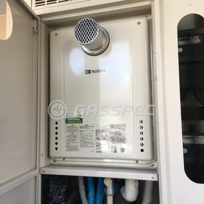 施工後の給湯器（ノーリツ GT-2460SAWX-T-1 BL）