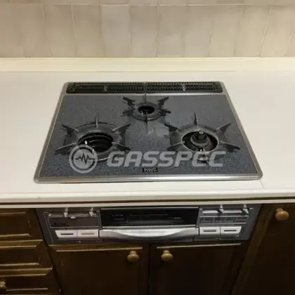 施工前のビルトインガスコンロ（RSK-N38M5GS3H2）
