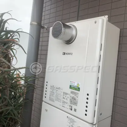 施工後の給湯器（ノーリツ GT-2060SAWX-T-1 BL）