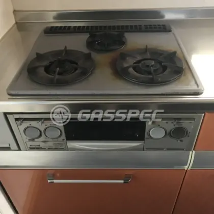 施工前のビルトインガスコンロ