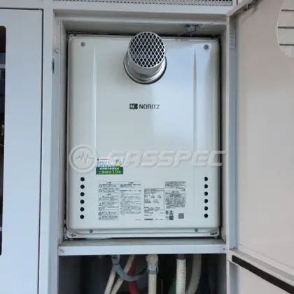 施工後の給湯器（ノーリツ GT-2460AWX-T-1 BL）