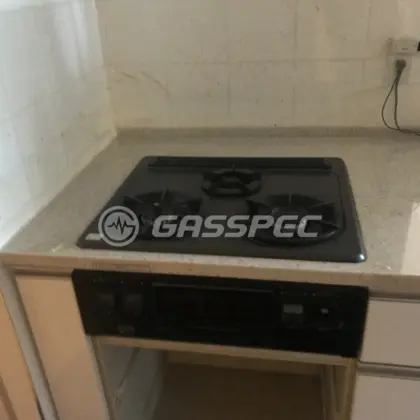 施工前のビルトインガスコンロ（DG3296NFU）