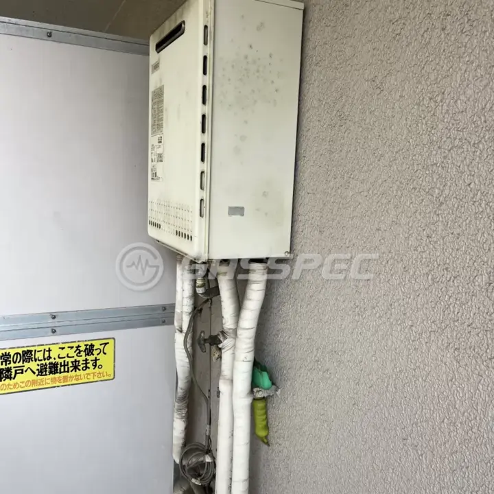交換前の給湯器（ノーリツ GT-1628SAWX）