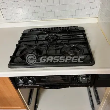施工前のビルトインガスコンロ（PKD-36CGR1）