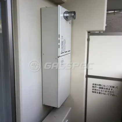 施工後の給湯器（リンナイ RUF-A1605SAT(B)）