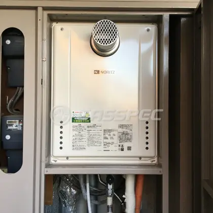 施工後の給湯器（ノーリツ GT-2460SAWX-T-1 BL）